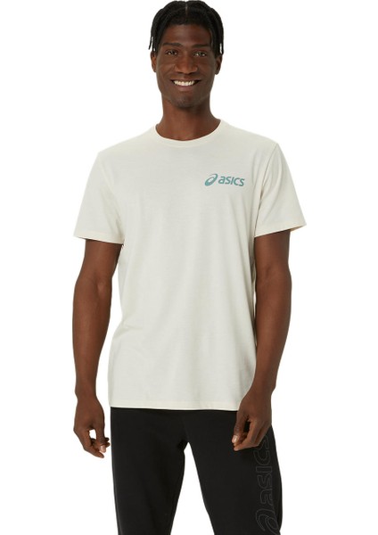 Asics Chest Logo Ss Tee Erkek Yeşil Kısa Kollu Tshirt 2031E659-022