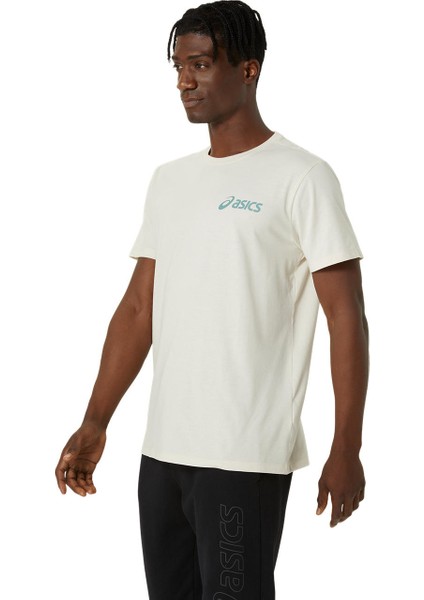 Asics Chest Logo Ss Tee Erkek Yeşil Kısa Kollu Tshirt 2031E659-022 fiyatları