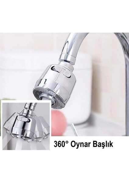 Fırsat Byr SN-27114 2 Kademeli Tasarruflu Musluk Başlığı 360 Derece Yeni