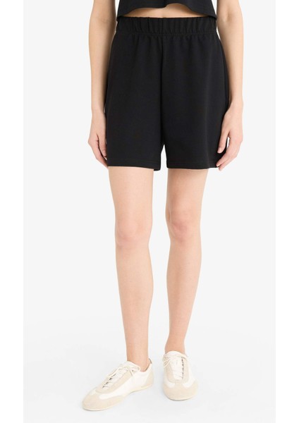 Regular Fit Normal Bel Düz Paça Bermuda ŞORT U4570AZ25SM