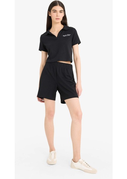 Regular Fit Normal Bel Düz Paça Bermuda ŞORT U4570AZ25SM fiyatları