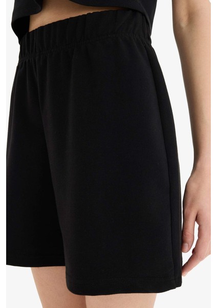 Regular Fit Normal Bel Düz Paça Bermuda ŞORT U4570AZ25SM fırsatları