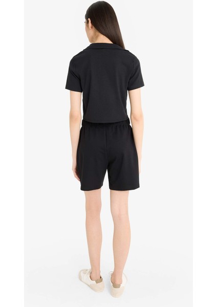 Regular Fit Normal Bel Düz Paça Bermuda ŞORT U4570AZ25SM indirimleri