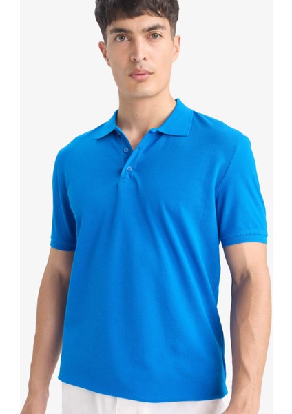 Regular Fit Polo Yaka Pike Kısa Kollu Tişört M7676AZ25SM