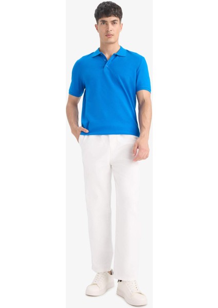 Regular Fit Polo Yaka Pike Kısa Kollu Tişört M7676AZ25SM