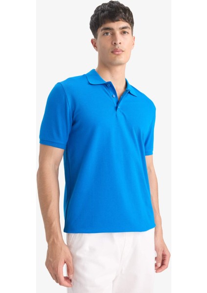 Regular Fit Polo Yaka Pike Kısa Kollu Tişört M7676AZ25SM