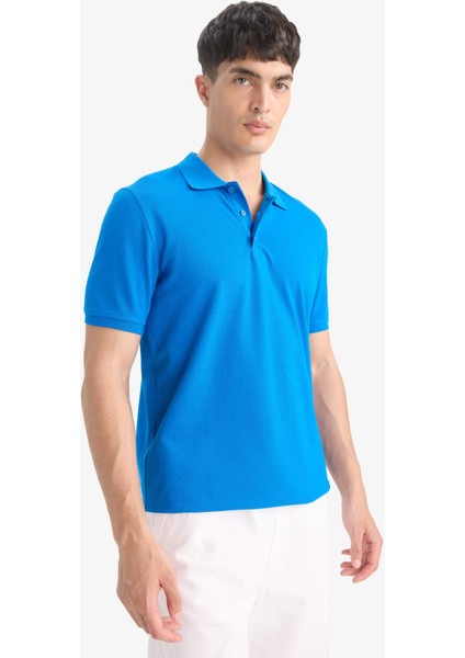 Regular Fit Polo Yaka Pike Kısa Kollu Tişört M7676AZ25SM