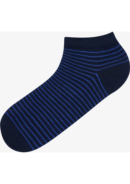 Erkek Stripe 5li Çok Renkli Patik Çorap