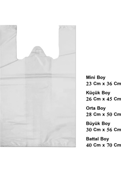 1 kg Beyaz Hışır Poşet Market Poşeti Bakkal Poşeti fiyatları