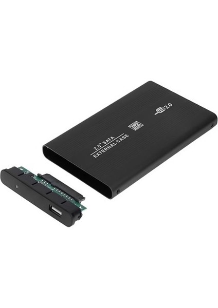 Harici 2.5 USB 2.0 Sata Harddısk Kutusu Siyah