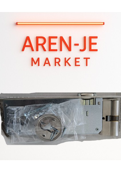 Aren-Je Kale 154 Silindirli Gömme Kapı Kilidi – Anahtarlı Model, 2 Yıl Garantili