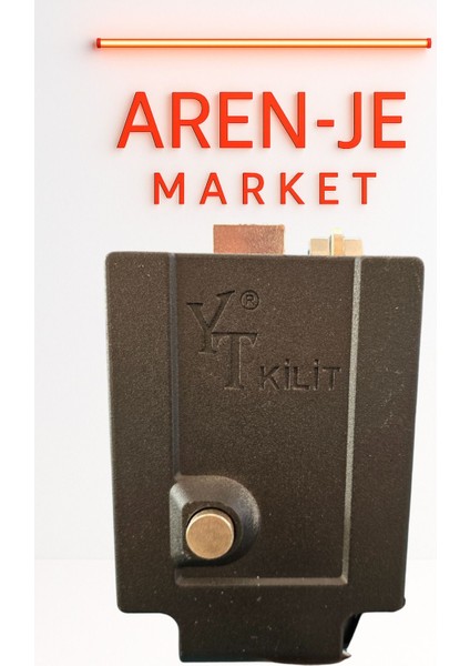 Aren-Je 12V Elektrikli Kapı Kilidi 70CM Siyah– Yt-29 Tip, 2 Yıl Garantili