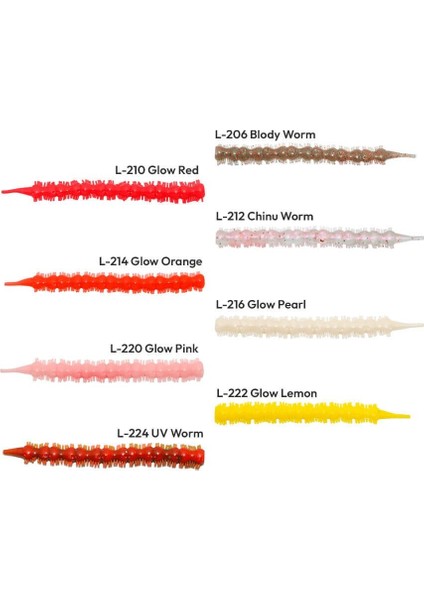 Bibi 7 cm Lrf Silikon Yem L-224 Uv Worm