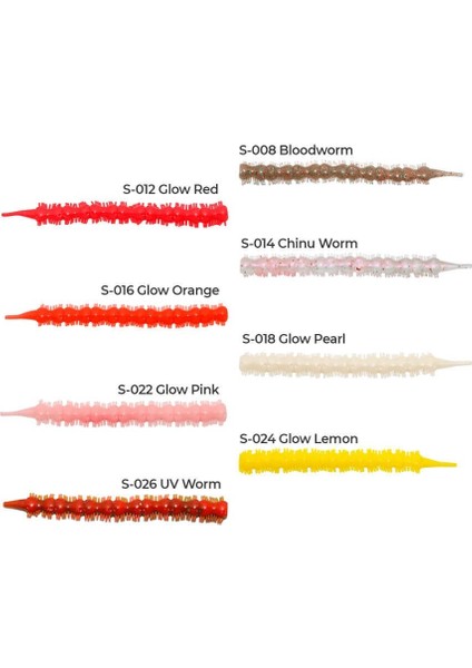 Bibi 5 cm Lrf Silikon Yem S-014 Chinu Worm