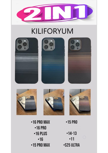iPhone 11 Karbon Kılıf Kamera Koruma Metal Çerçeveli Mıknatıslı Magsafe Destekli