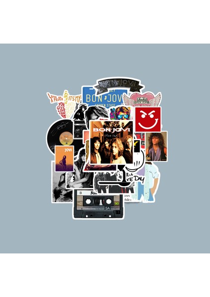 Bon Jovi Sticker Paketi -Bullet Journal - Ajanda - Planner - Defter - Laptop Etiket Çıkartma Çok Renkli 10 x 15 Paket Boyutu 3 x 5 cm Stickerlar Paket Içeriği 25 Adet Dadi Ramba Sticker fiyatları