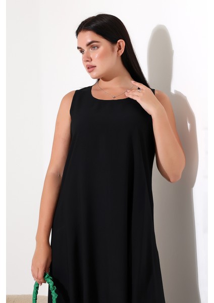 Yazlık Askılı Viskon Elbise 2691