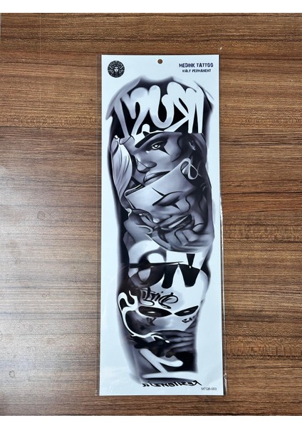 Gerçekci Trust No One Yazılı Bayan Yüz Maske Geçici Dövme Sticker Yapıştırma Dövme