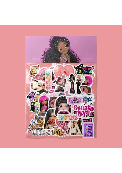 Bratz Sticker Paketi -Bullet Journal - Ajanda - Planner - Defter - Laptop Etiket Çıkartma Çok Renkli 10 x 15 Paket Boyutu 3 x 5 cm Stickerlar Paket Içeriği 25 Adet Dadi Ramba Sticker