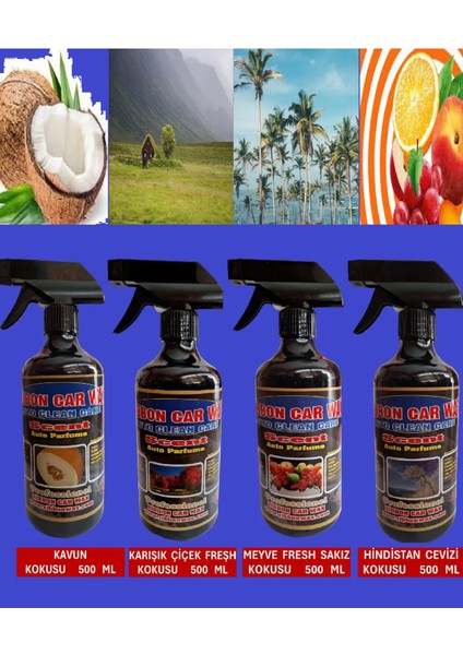 4 Lü Karışık Oto Koku Seti 500 ml fiyatları