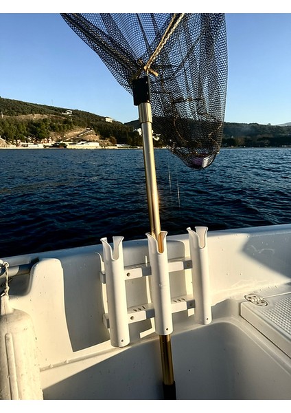 Plastik Olta-Kamış Tutucu Beyaz 3tüp modelleri