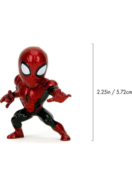 Marvel Karakter Figürleri - Örümcek Adam - 6cm- Metal - Lisanslı