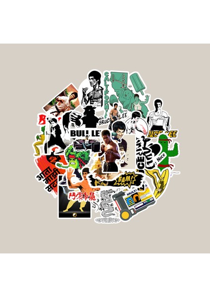 Bruce Lee Sticker Paketi -Bullet Journal - Ajanda - Planner - Defter - Laptop Etiket Çıkartma Çok Renkli 10 x 15 Paket Boyutu 3 x 5 cm Stickerlar Paket Içeriği 25 Adet Dadi Ramba Sticker fiyatları