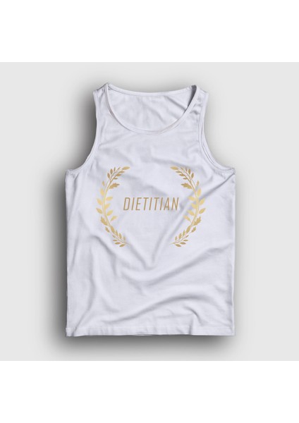 Unisex Beyaz Dietitian Sağlık Hediye Diyetisyen Atlet