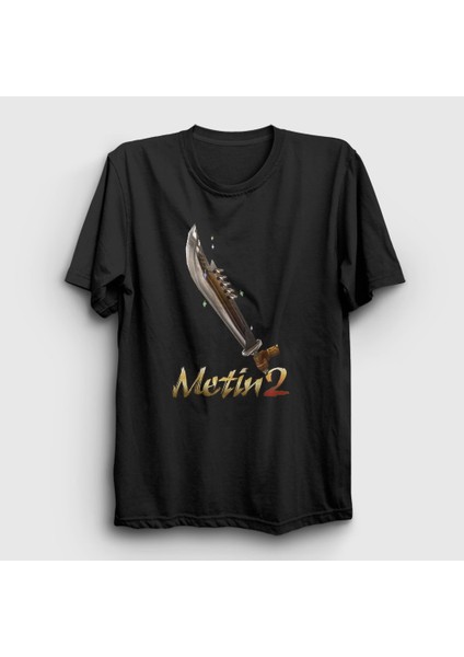 Unisex Siyah Essential Oyun Metin2 T-Shirt