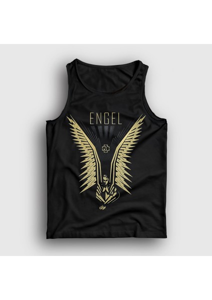 Unisex Siyah Engel Metal Rammstein Atlet