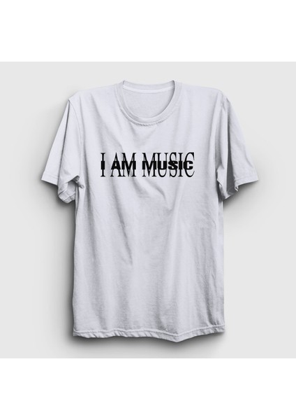 Unisex Beyaz I Am Music Playboi Carti T-Shirt