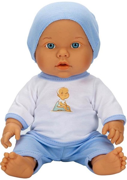 Bebelou Tuvalet Zamanı Sesli Bebek Seti 32 cm 30738 Mavi modelleri