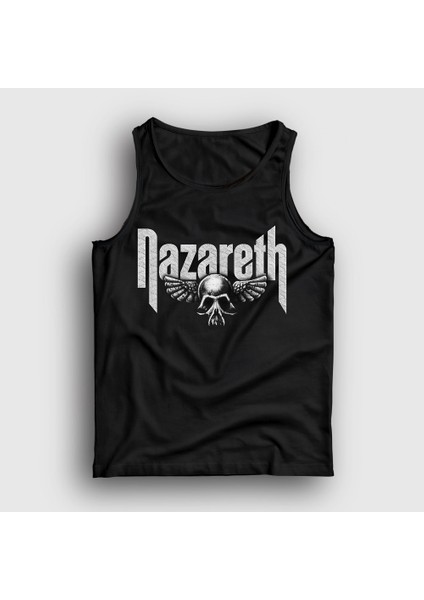 Unisex Siyah Logo Rock Nazareth Atlet