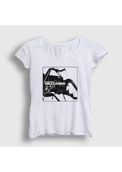 Kadın Beyaz Mezzanine Massive Attack T-Shirt