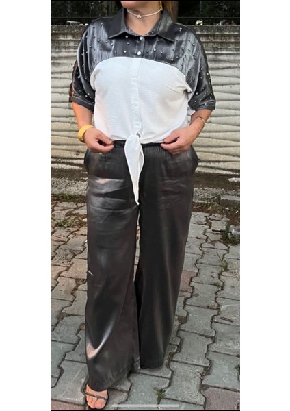 Gömlek Pantolon Takım Taşlı ve Oarlak Kumaş