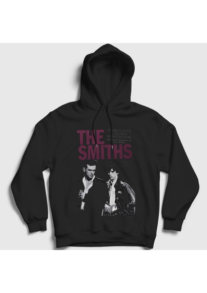 Unisex Siyah Poster Müzik The Smiths Kapüşonlu Sweatshirt