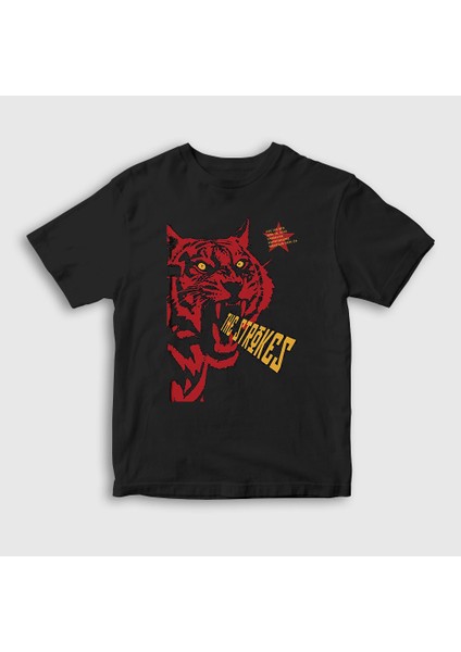Unisex Çocuk Siyah Shoreline The Strokes T-Shirt