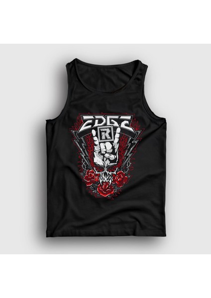 Unisex Siyah Skull Güreş Wwe Edge Atlet