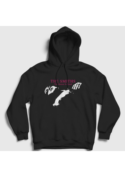 Unisex Siyah The Queen Is Dead The Smiths Kapüşonlu Sweatshirt