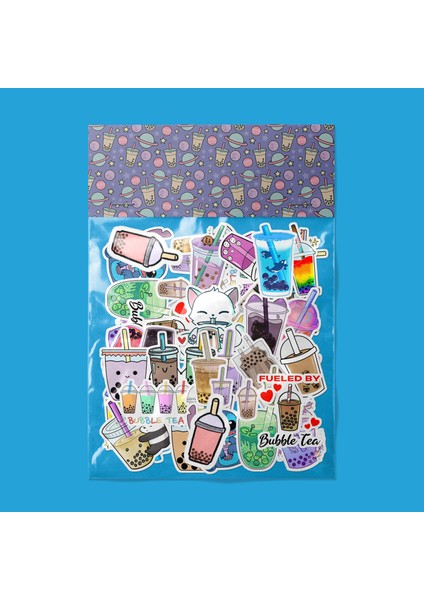 Bubble Tea Sticker Paketi -Bullet Journal - Ajanda - Planner - Defter - Laptop Etiket Çıkartma Çok Renkli 10 x 15 Paket Boyutu 3 x 5 cm Stickerlar Paket Içeriği 25 Adet Dadi Ramba Sticker