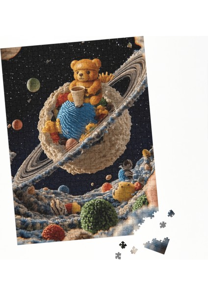 100 Parça Puzzle Çift Tasarım Tek Kutu Büyük Boy Dondurma