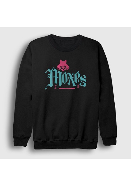 Unisex Siyah Logo Moxes Oyun 2077 Cyberpunk Sweatshirt