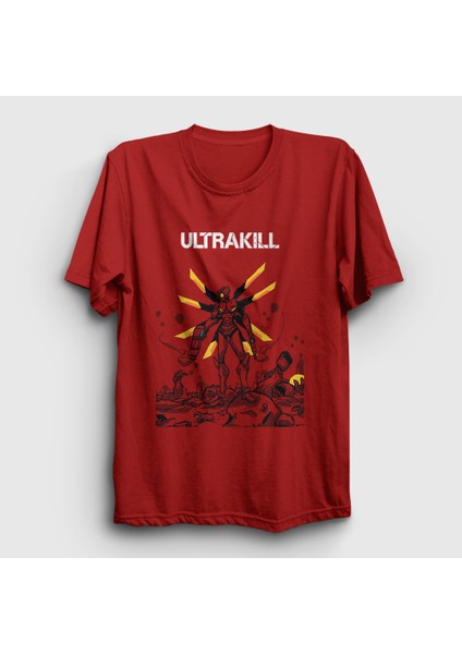 Unisex Kırmızı Poster V2 Ultrakill T-Shirt