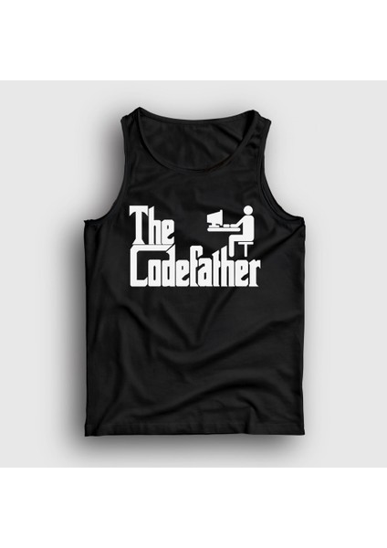 Unisex Siyah The Codefather Yazilimci Coder Hacker Atlet