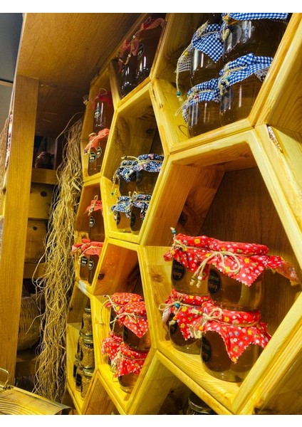 50 Adet Çıtır Çiçekli Kavanoz Kapağı Örtüsü ve Boncuklu Bağlama Ipi