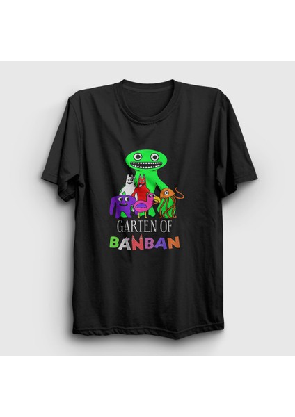 Unisex Siyah All Garten Of Banban T-Shirt