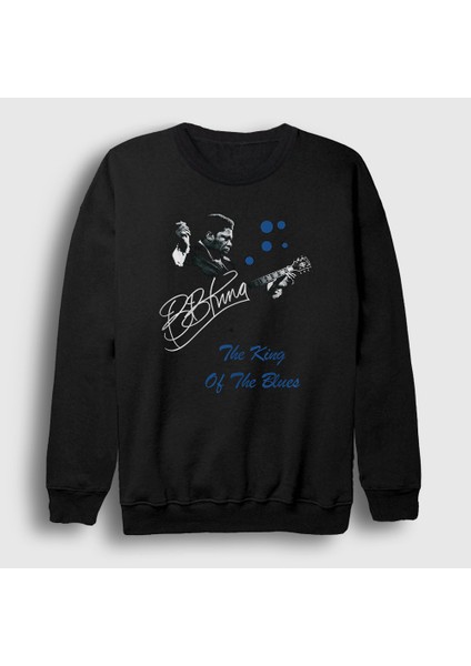 Unisex Siyah Bb King B B King Of The Blues Sweatshirt