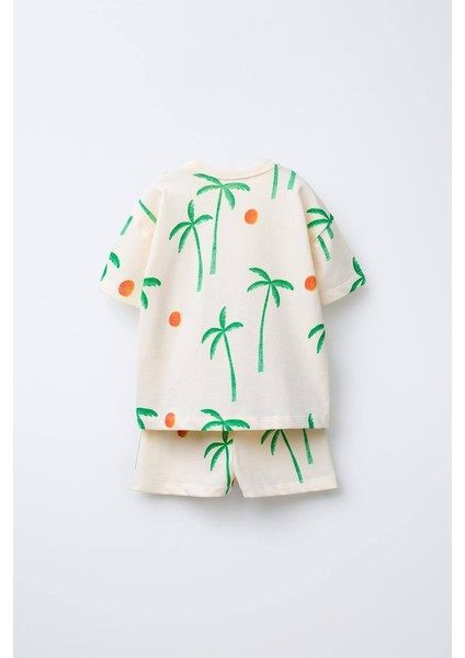 La'ciel Paris Palmiye Desenli Takım modelleri