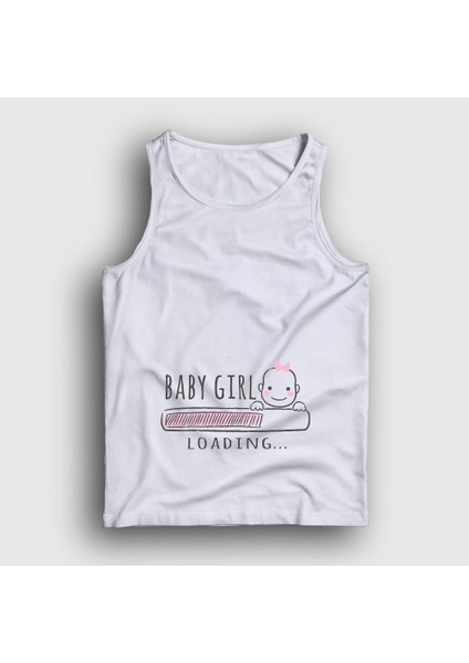 Unisex Beyaz Baby Girl Loading Yükleniyor Doğum Hamilelik Atlet