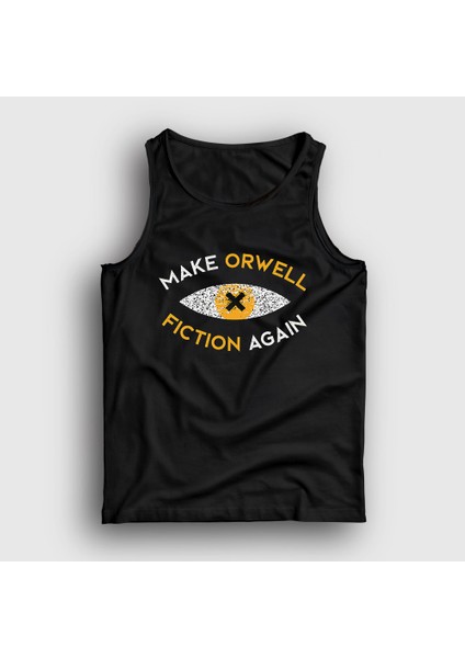 Unisex Siyah Make Orwell Fiction Again Atlet